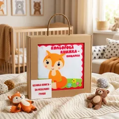 Розвивайко. М'яка велика кольорова книжка. Руде кошеня. 0+ — фото 1