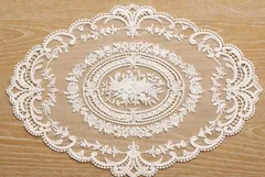 Серветка мереживна "Lace Bouquet" молочна 29 * 41 см — фото 2