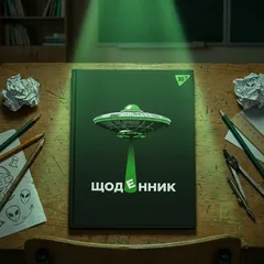 Щоденник шкільний А5 40 аркушів, тверда обкладинка "UFO" Yes — фото 1
