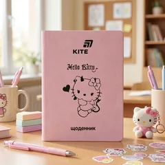 Щоденник шкільний А5 42 аркуша, обкладинка PU, Kite "Hello Kitty" — фото 1
