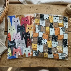 Сумка-шопер "Коти" 34*39 см, бавовна з двома ручками — фото 1