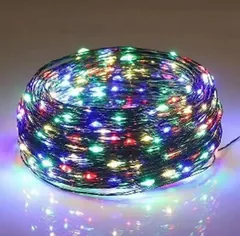 Світлодіодна гірлянда на зеленому дроті, 50м, 500 led, колір світіння- різнокольоровий, з пультом, на USB — фото 2