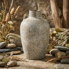 Ваза керамічна 28*16см сіра "Stone Harmony" — фото 1