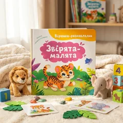 Віршики-розмовлялки. Звірята-малята — фото 1