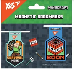 Закладка для книг магнітна "Minecraft Steve" у наборі 2 штуки YES — фото 3