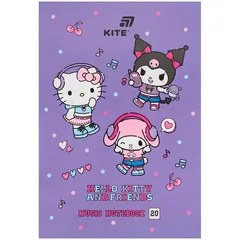 Зошит для нот А4 20 аркушів "Hello Kitty" Kite — фото 2