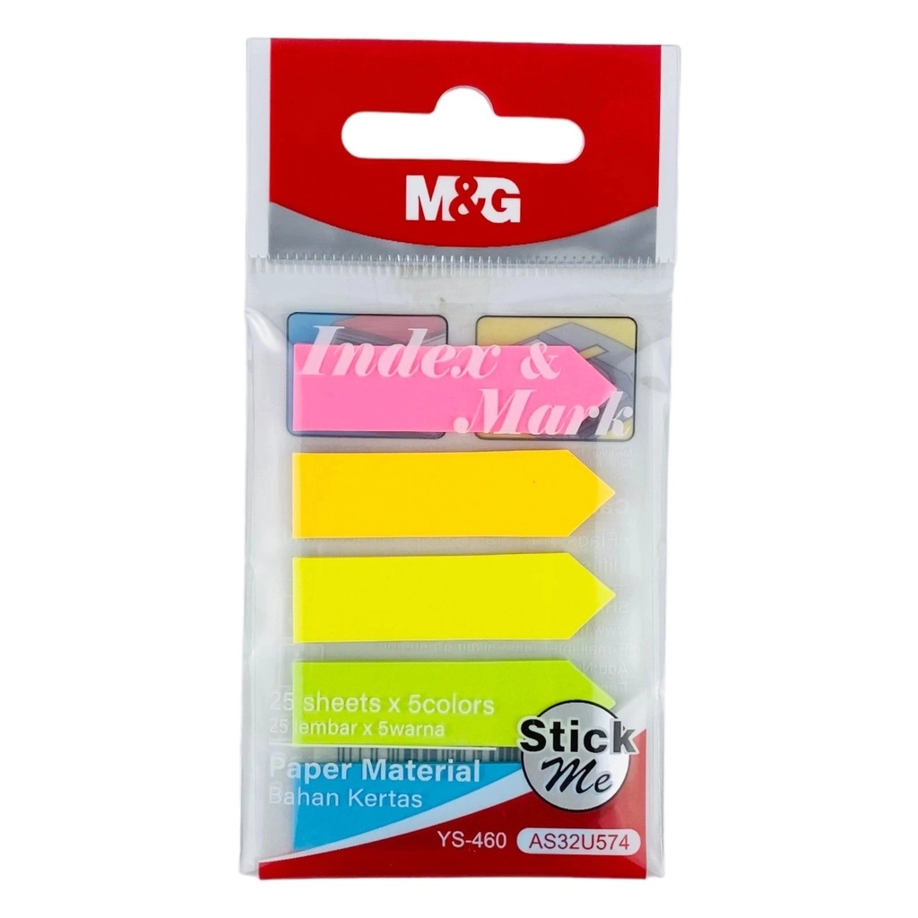 Закладки флажки M&G 3x2 25 аркушів 5 кольорів — фото 2