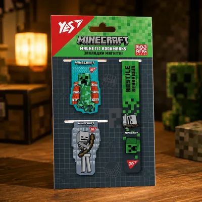 Закладки магнітні Yes Minecraft 3 шт 708347