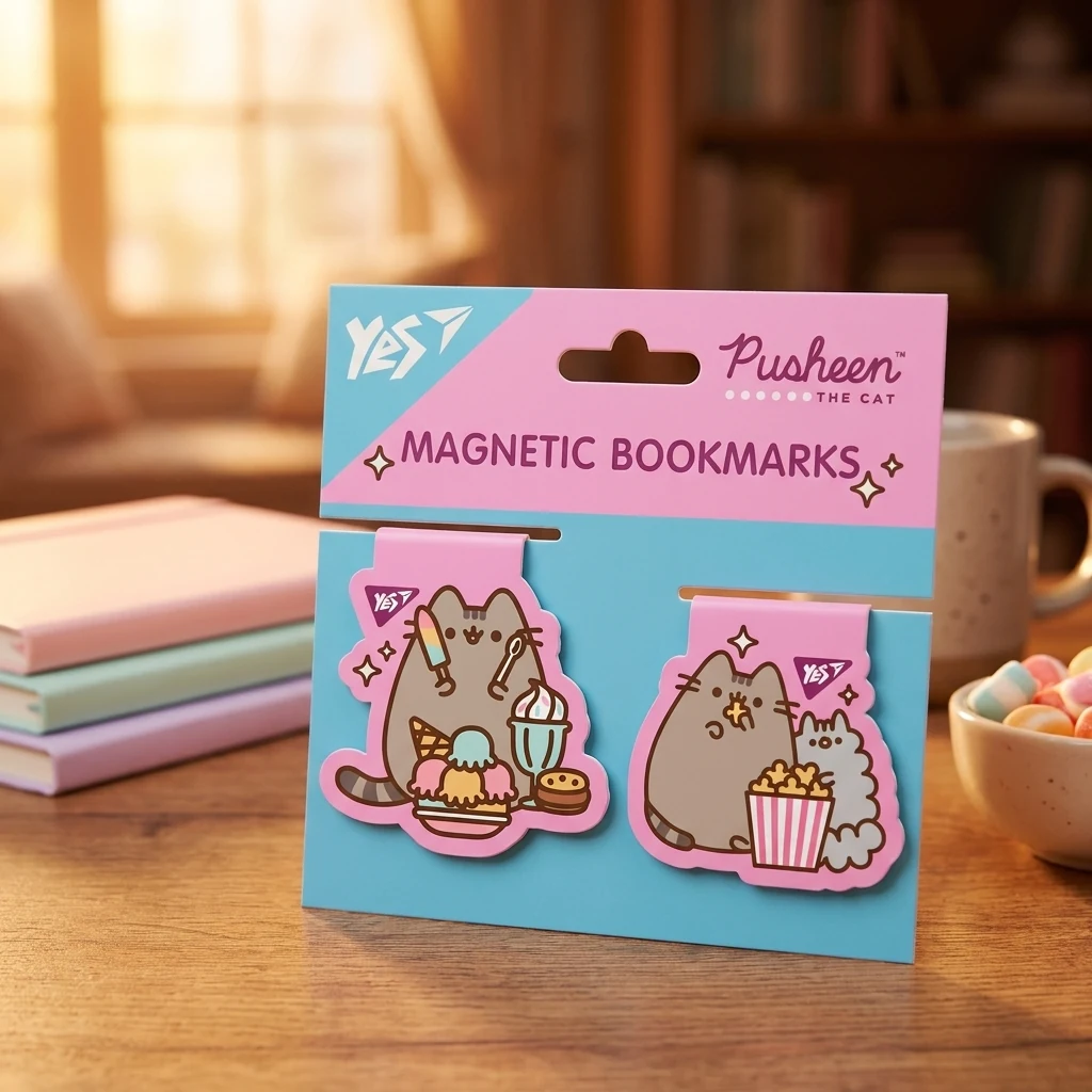 Закладки магнітні YES Pusheen candy 2шт 708105