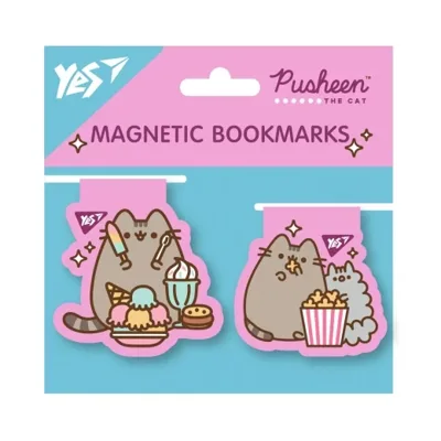 Закладки магнітні YES Pusheen candy 2шт 708105