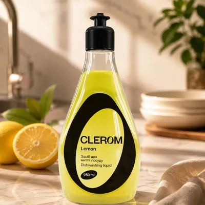 Засіб для миття посуду Clerom Lemon 950мл 20289