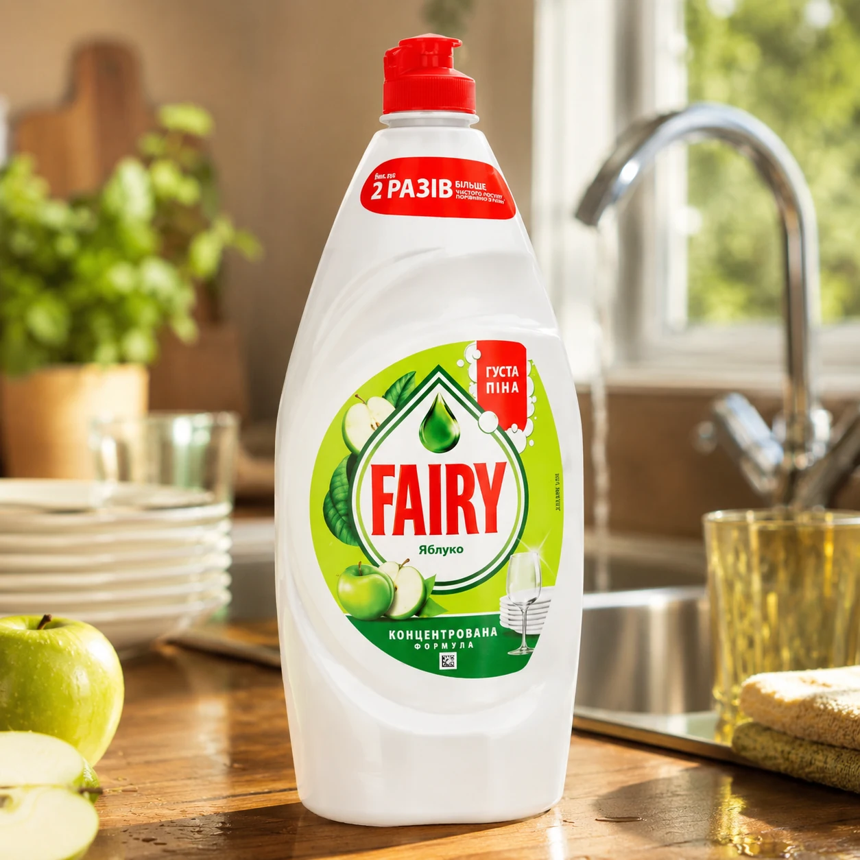 Засіб для миття посуду Fairy Зелене яблуко 900мл 11713 — 