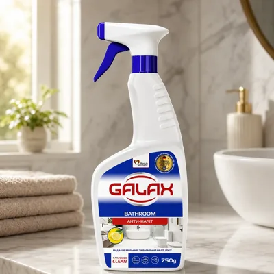 Засіб для миття ванної кімнати та сантехніки Galax das PowerClean Антиналіт 750г 145840