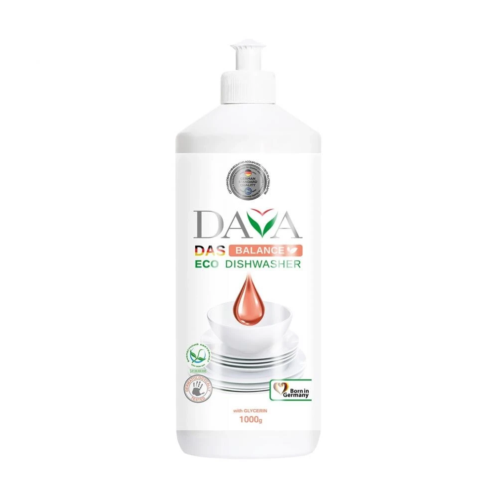 Засіб для миття посуду Dava Balance з гліцерином 1л 419