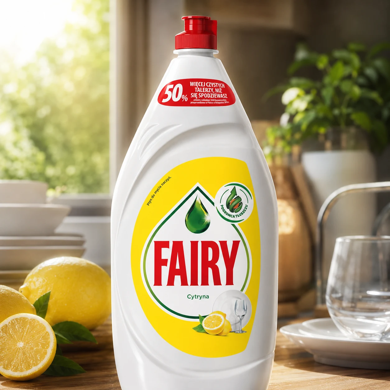 Fairy Лимон засіб для миття посуду 1,35л — Побутова хімія