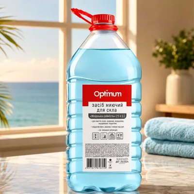 Засіб для миття скла PRO OPTIMUM Морська свіжість Пет 5 л