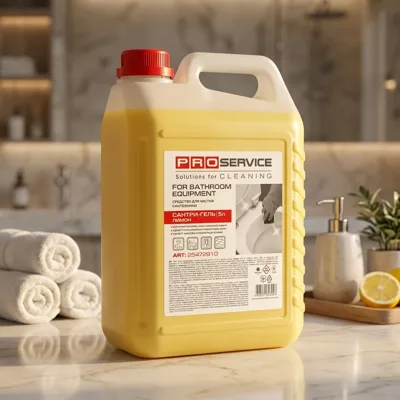 Засіб для миття та дезинфекції сантехніки PRO OPTIMUM Сантрі-гель Лимон 5л