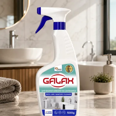 Засіб для миття ванної кімнати та сантехніки GALAX das PowerClean 500г 1522