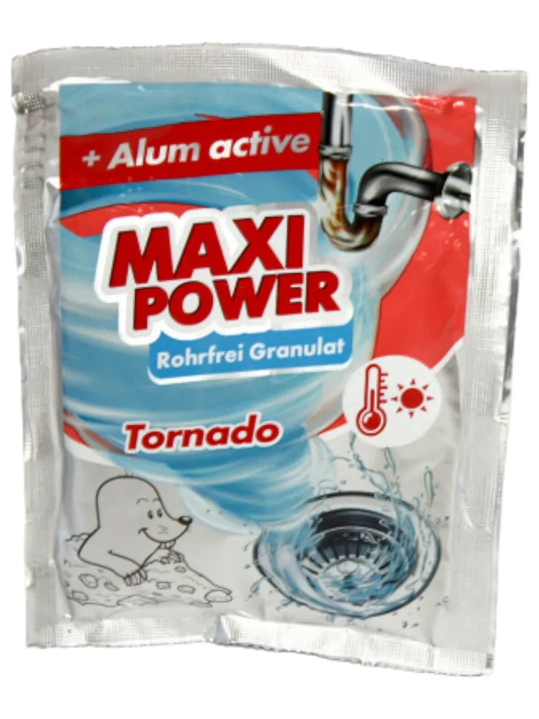 Maxi Power гранульований засіб для чищення каналізації 80г — Побутова хімія