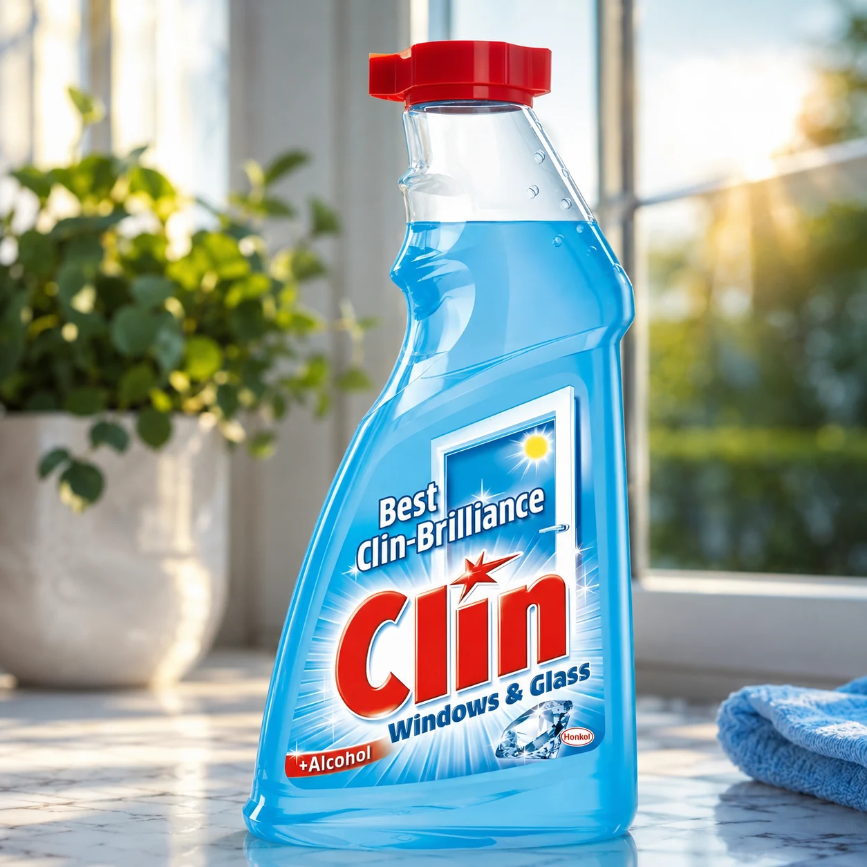 Засіб миючий для скла та дзеркал Clin Crystal запаска 0,5л — Побутова хімія