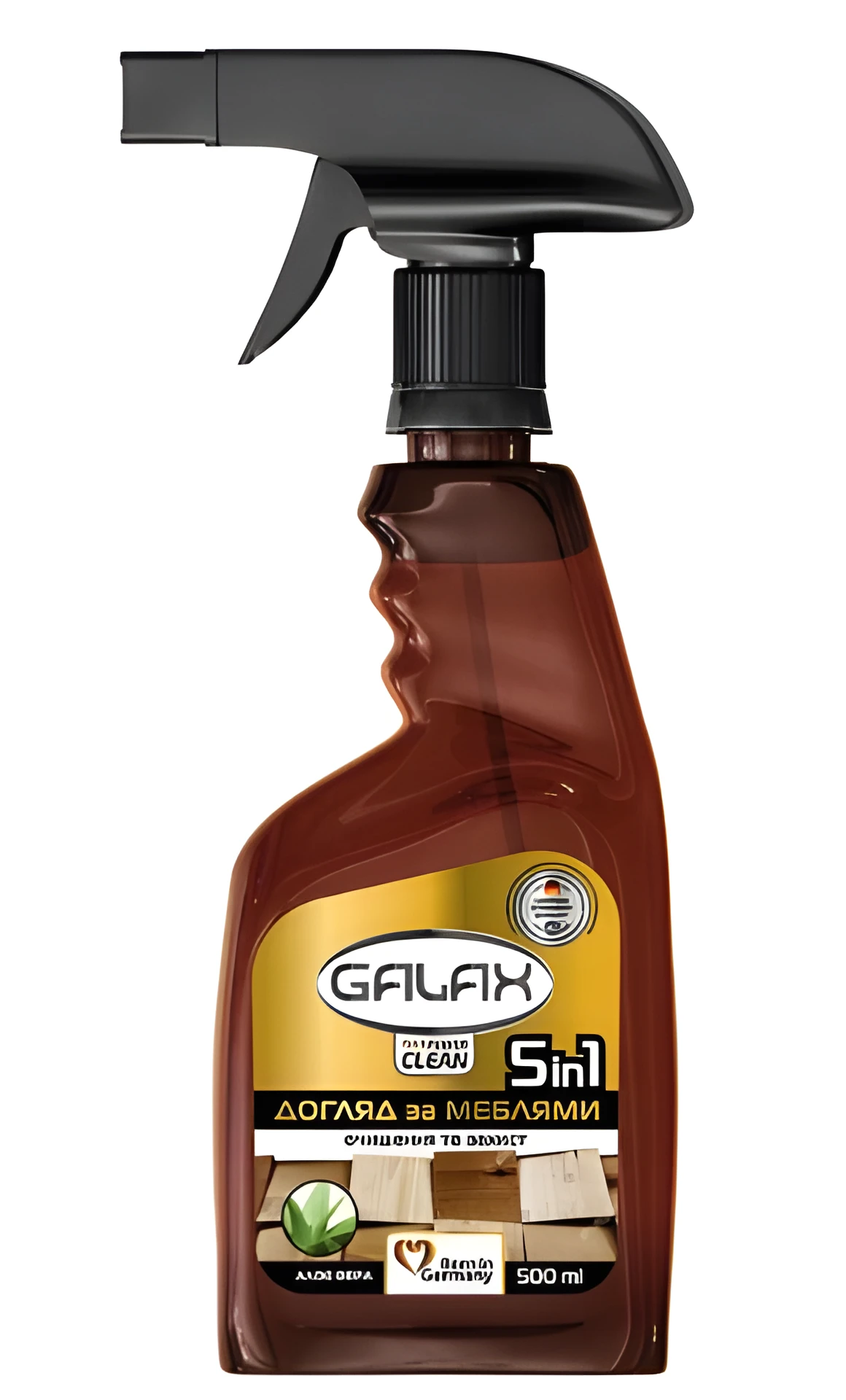 Засіб універсальний для догляду за меблями GALAX das PowerClean 5в1 з алое вера 0,5л