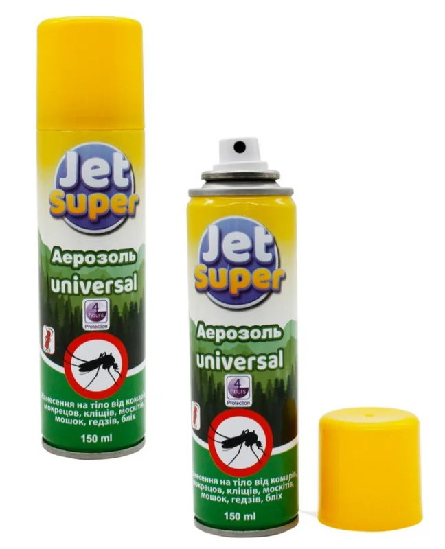 Засіб від від комарів Jet Super 150мл (захист 4 години)