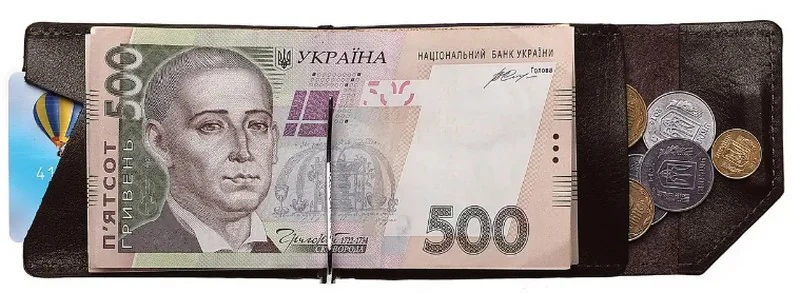 Затискач для грошей (Grande Pelle) коричневий 10*8 см — фото 4