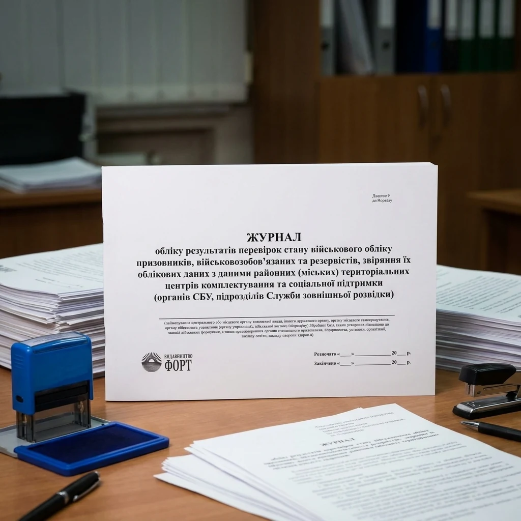 Журнал обліку результатів перевірок стану військового обліку призовників і військовозобов'язаних