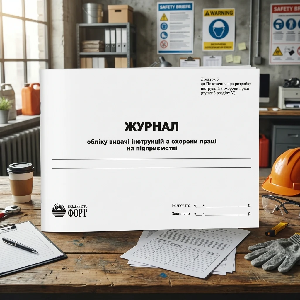 Журнал обліку видачі інструкцій з охорони праці на підприємстві.