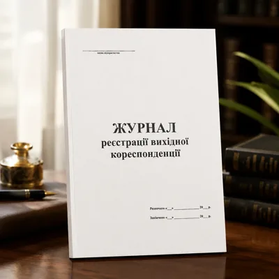 Журнал реєстрації вихідної кореспонденції А4 50л офс.