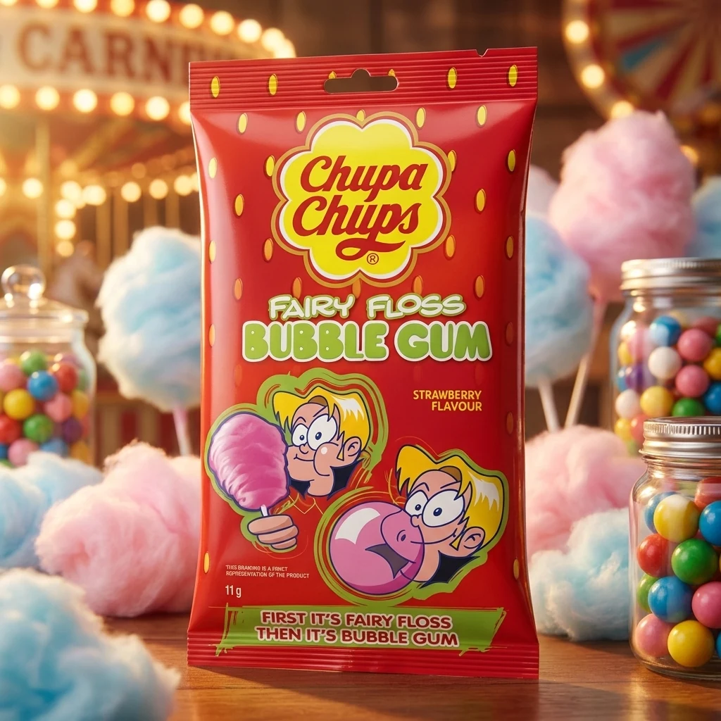 Жувальна гумка Perfetti Chupa Chups Fairy Floss Strawberry 11 г 6100817 — 