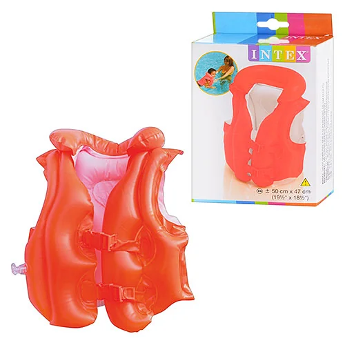 Жилет надувний 50*47 см червоний INTEX