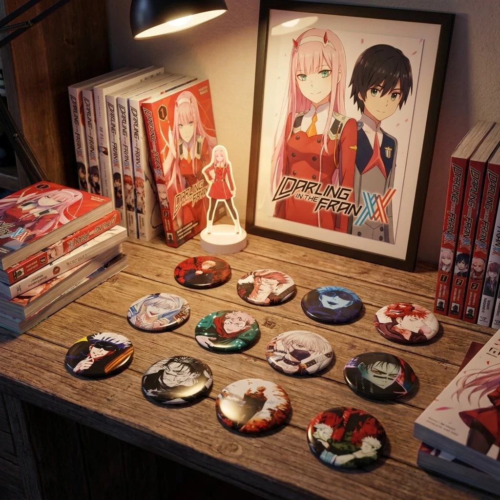 Значок металевий (шпилька) на рюкзак 43 мм ANIME