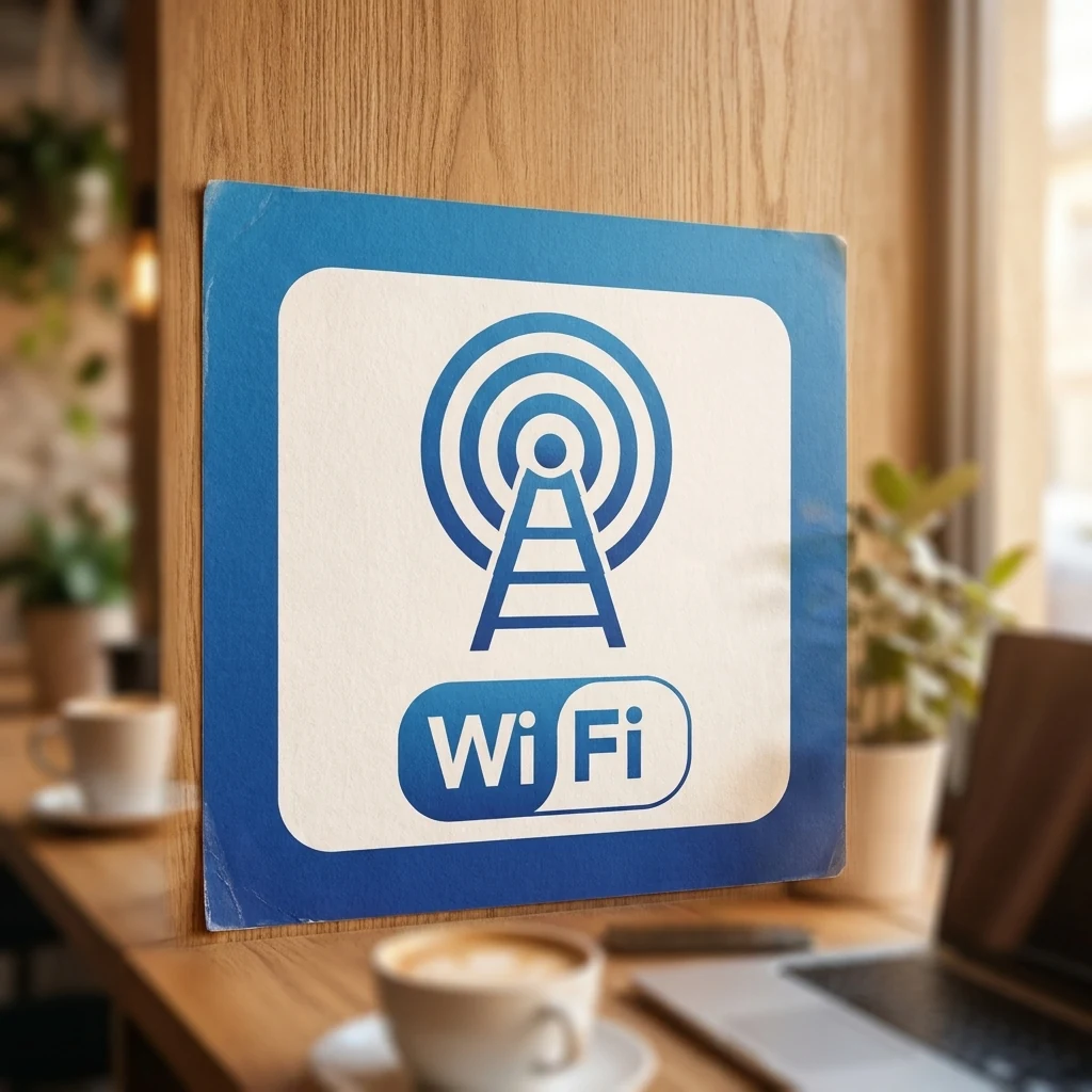 Знак:Wi - Fi. 100х100 мм. наклейка
