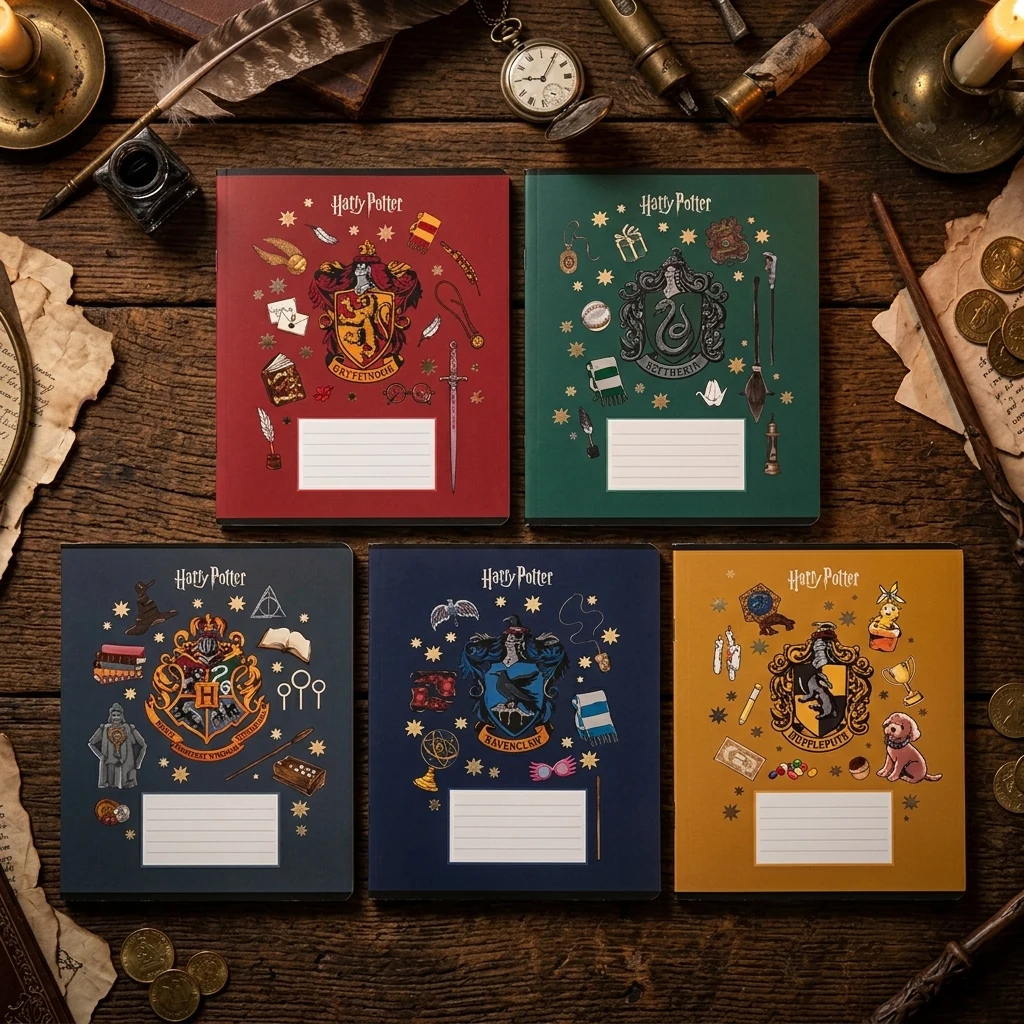 Зошит 12 аркушів клітинка Harry Potter, Kite