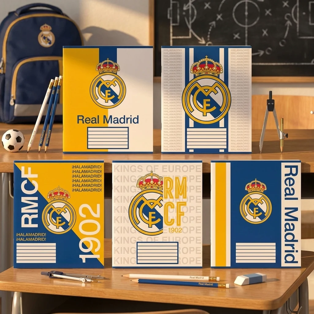 Зошит 12 аркушів клітинка Real Madrid, Kite