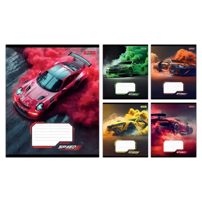 Зошит 12 аркушів клітинка Speed, 1 Вересня