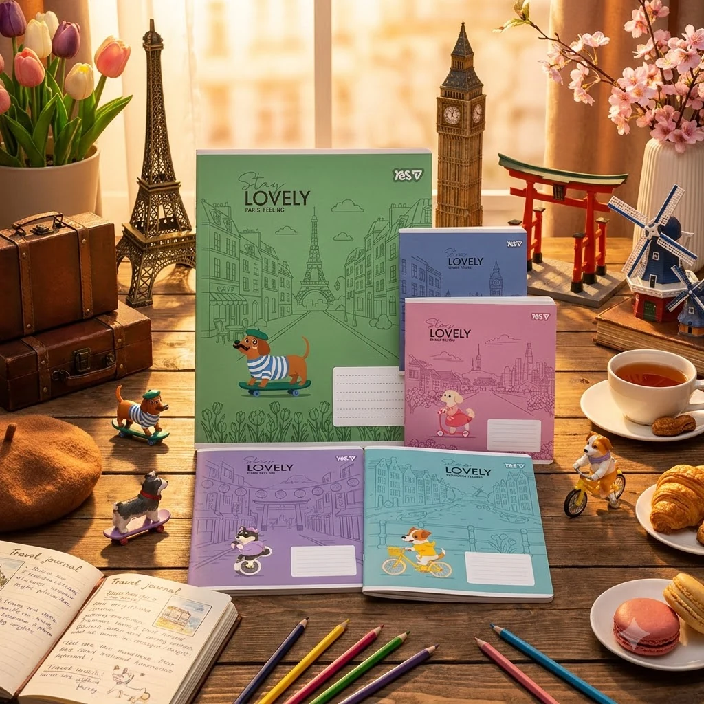 Зошит 12 аркушів клітинка Stay lovely, YES