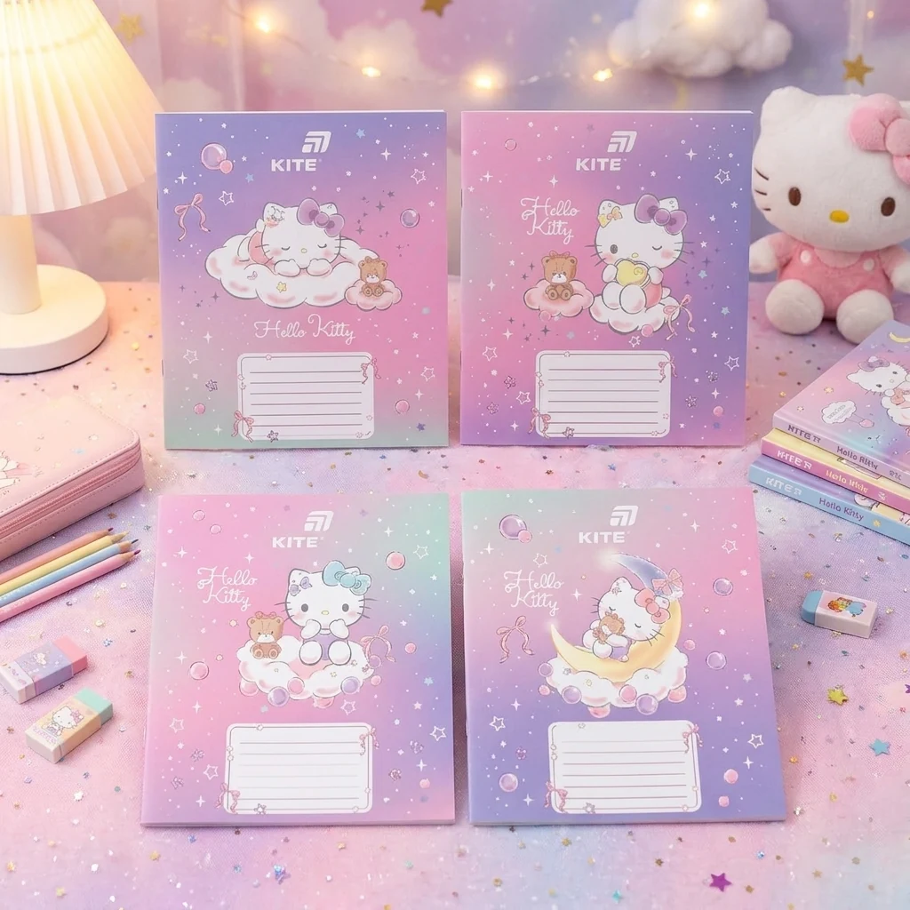 Зошит 12 аркушів коса лінія Hello Kitty, Kite