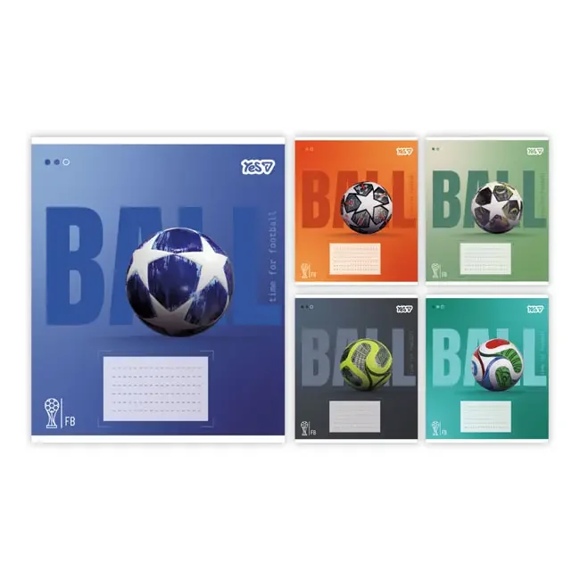 Зошит 12 аркушів лінія Ball, YES