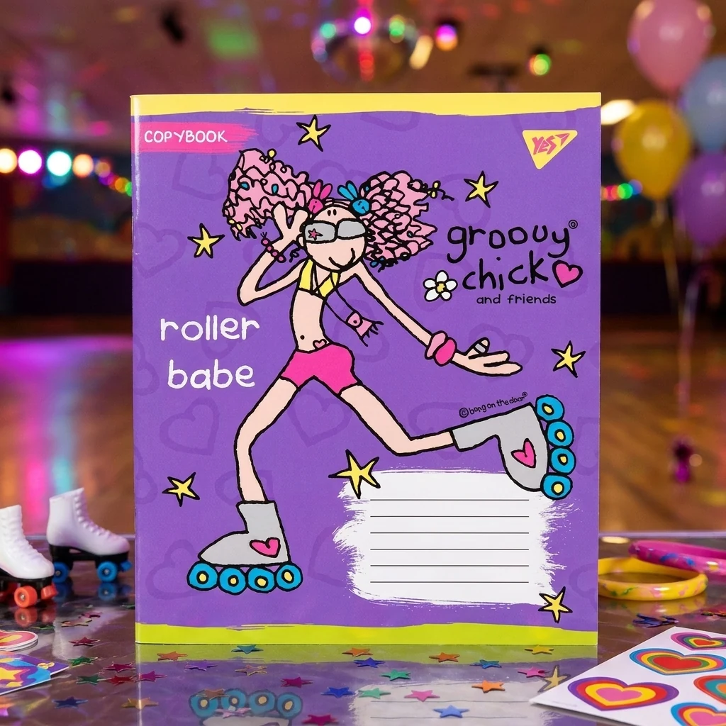 Зошит 12 аркушів лінія Groovy chick, YES