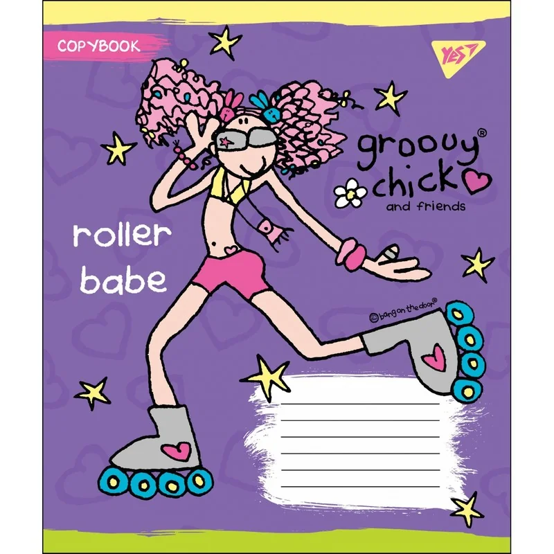 Зошит 12 аркушів лінія Groovy chick, YES