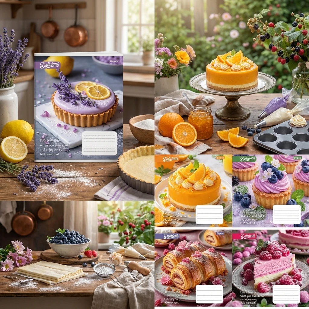 Зошит 18 аркушів клітинка Cake, 1 Вересня