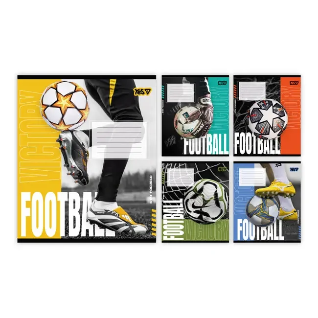 Зошит 18 аркушів клітинка Football energy, YES