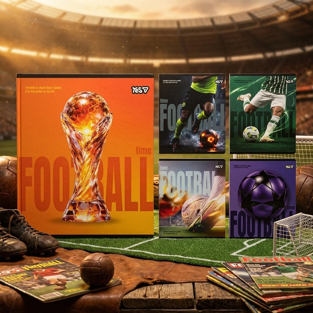 Зошит 18 аркушів клітинка Football, YES