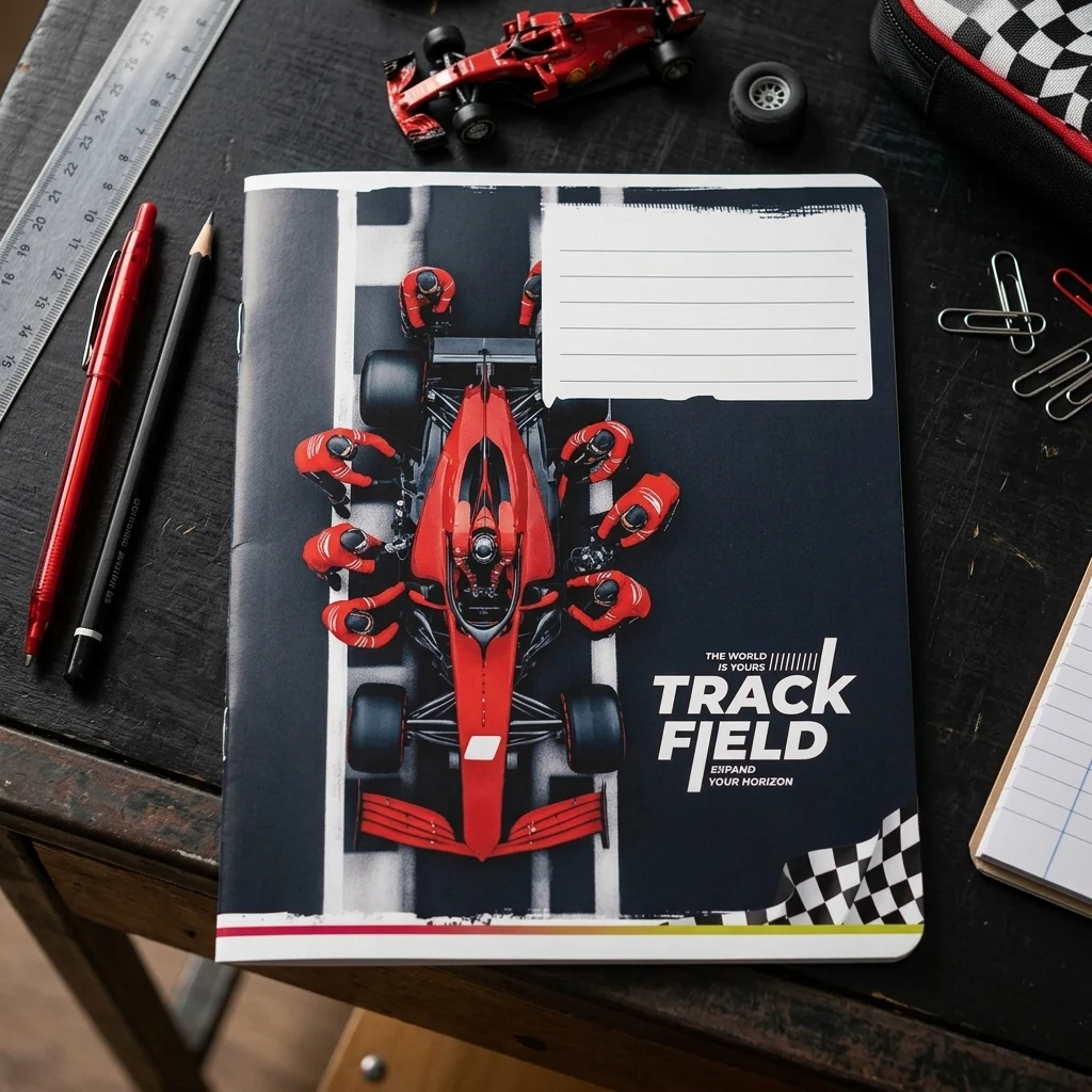 Зошит 18 аркушів клітинка Race Club, Школярик
