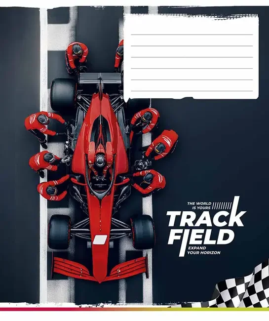 Зошит 18 аркушів клітинка Race Club, Школярик