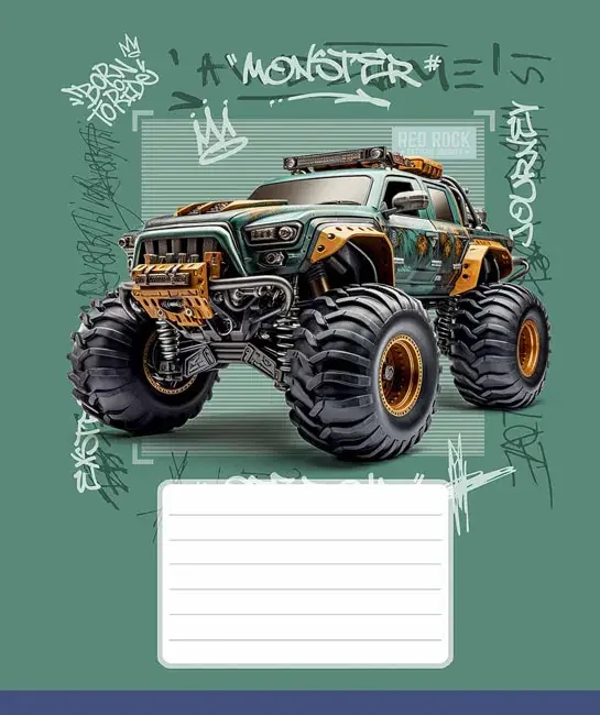 Зошит 18 аркушів лінія Cool Trucks, Школярик Star
