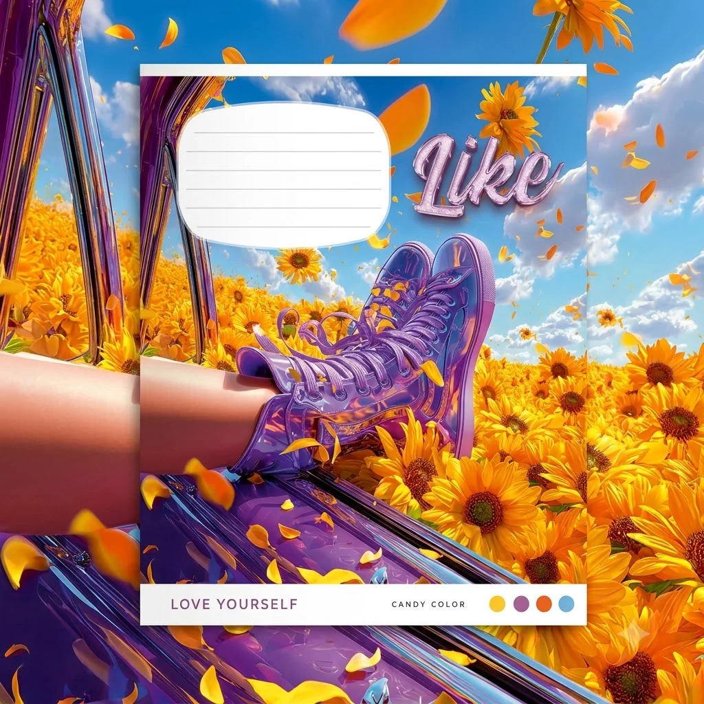 Зошит 18 аркушів лінія LIKE, Школярик Star