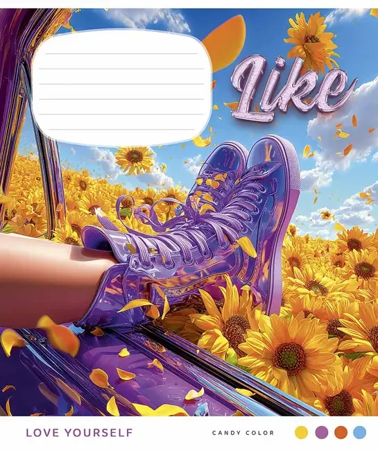 Зошит 18 аркушів лінія LIKE, Школярик Star